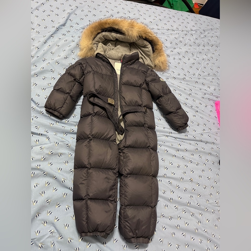 Moncler Toddler Downe Snowsuit w/ REAL FOX FUR Hood No Longer Made - 3T